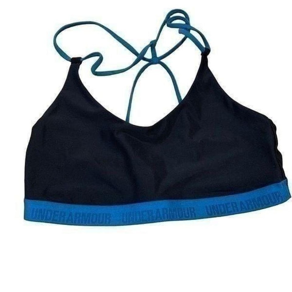 Under Armour‎ Athletic Bra Blue Black Size M